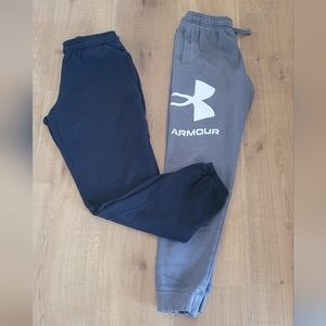 Lot of 2 Bundle Under Armour Athletic Sweatpants Activewear Long Pants Large